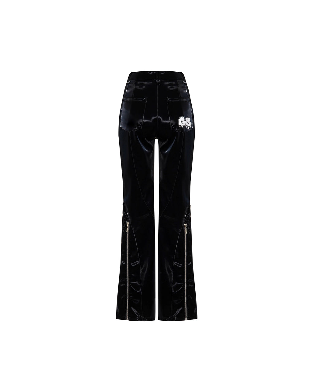 Calça Vinil Flare Zíper