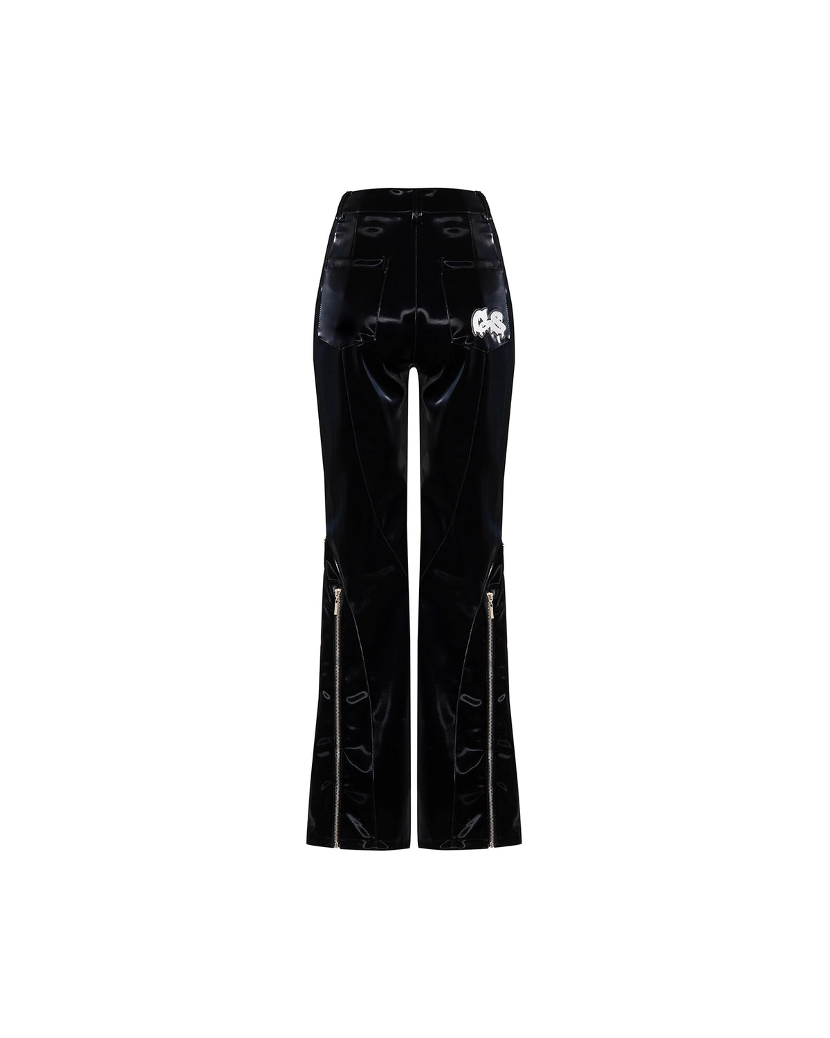 Calça Vinil Flare Zíper
