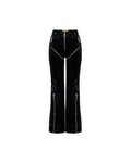Calça Vinil Flare Zíper