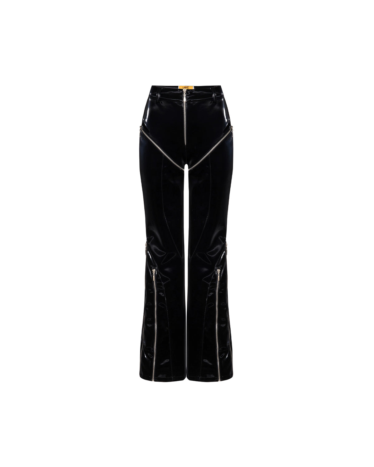 Calça Vinil Flare Zíper