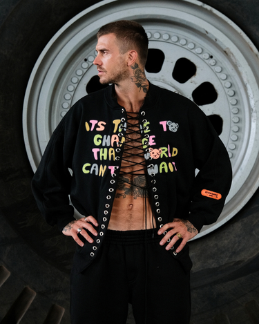 Casaco Re-Use Ilhós de Moletom