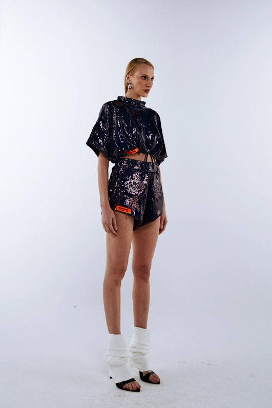 Sequin Contact Boxer Shorts