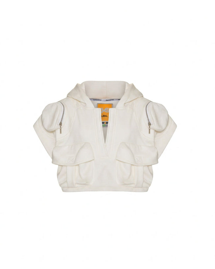 Cropped Pockets Moletom