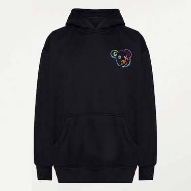 Hoodie Bear Over Colors